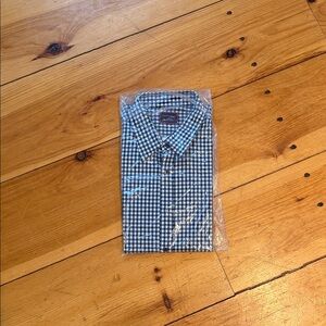UNTUCKit Men's Blue and White Checkered Shirt